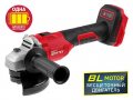 Аккум. углошлифмашина WORTEX CAG 1812-1 E в кор. ALL1 (18.0 В, БЕСЩЕТОЧНЫЙ ДВИГАТЕЛЬ, БЕЗ АККУМУЛЯТОРА И ЗУ, диск 125х22.2 мм)