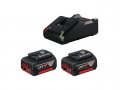 Комплект аккумулятор 18.0 В GBA18 V 2 шт. + зарядное устройство GAL 18-40 (Набор GBA 18 V 4,0Ah 2 шт. + GAL 18-40) (BOSCH)