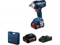Аккум. ударный гайковерт BOSCH GDS 18V-400 в чем. (18.0 В, 2 акк., 5.0Ah, посадочн. квадрат 1/2 