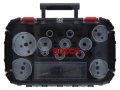 Набор коронок биметаллических BOSCH PROGRESSOR 14 шт. (универсальные, размеры 20, 22, 25, 32, 35, 40, 44, 51, 60, 68, 76 мм.)