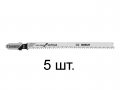 Пилка лобз. по дереву T308BOF (5 шт.) BOSCH (пропил криволинейный, тонкий, для точного реза, в т.ч. в твердой древисине)