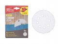 Шлифлист 125мм круг Р320 д/краски самосцепл. 8 отв. 5 шт. WORTEX