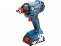 Аккум. ударный гайковерт BOSCH GDX 180-LI в чем. (18.0 В, 2 акк., 3.0 А/ч Li-Ion, посадочн. квадрат 1/2, внутр. шестигр. 1/4 