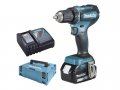Аккум. дрель-шуруповерт MAKITA DDF 485 RAJ MAKPAC (18.0 В, 2 акк., 2.0 А/ч Li-Ion, 2 скор., 50 Нм, шурупы до 10 мм)