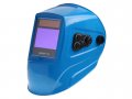 Щиток сварщика с самозатемняющимся светофильтром Solaris ASF800S Blue (1/1/1/1, 102х68мм, DIN 4/5-9/9-13 (регул), 4 сенсора, шлифовка, рег.чувств., р