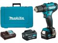 Аккум. дрель-шуруповерт MAKITA DF 333 DWME в чем. (12.0 В, 2 акк., 4.0 А/ч Li-Ion, 2 скор., 30 Нм, шурупы до 8 мм)