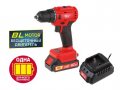 Аккум. дрель-шуруповерт WORTEX BD 1815-1 DLi в кор. ALL1 (18.0 В, БЕСЩЁТОЧНЫЙ, 1 акк., 1.5 А/ч Li-Ion, 2 скор., 50 Нм, шурупы до 9 мм)
